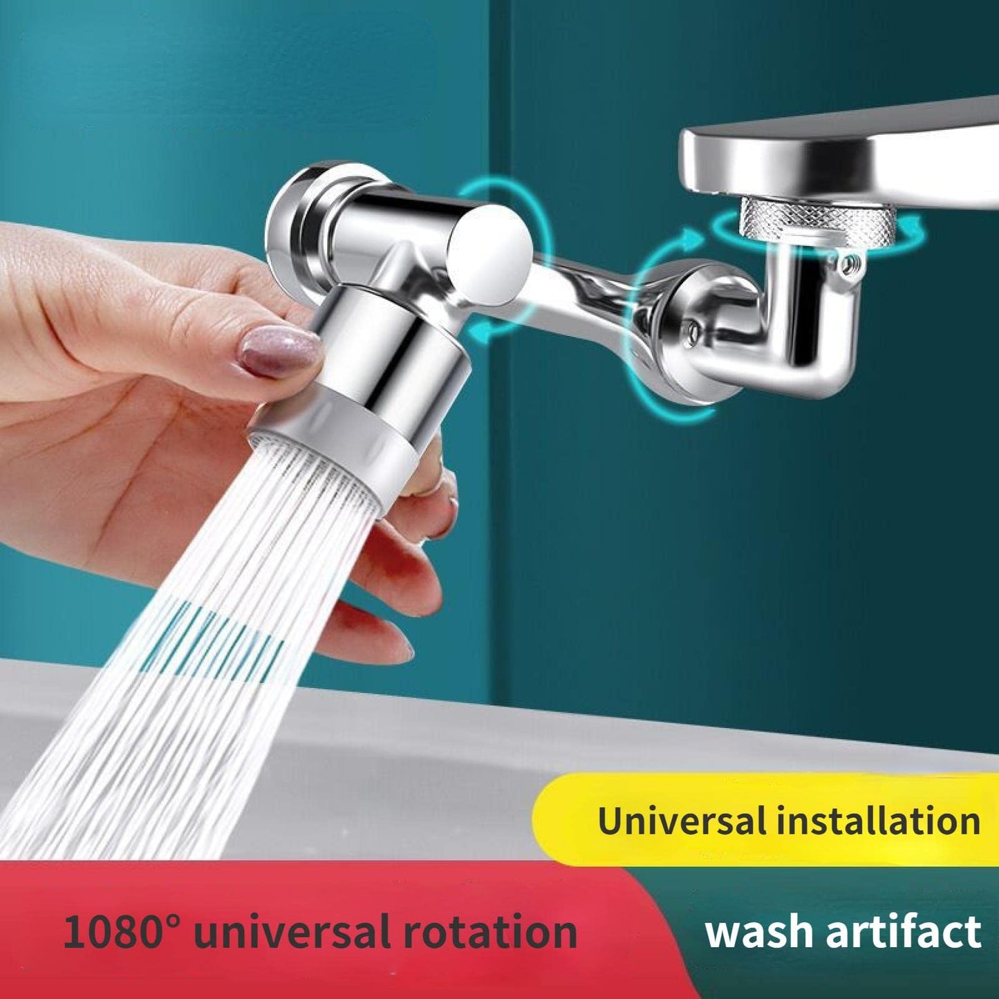 Splash-Resistant & Multifunctional Swivel Faucet Aerator