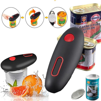 Hand-Free Kitchen Gadget Portable Electric One-Touch Can Opener