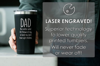 Humorous Dad's Coffee Tumbler: Funny Father's Day Gift, 16oz