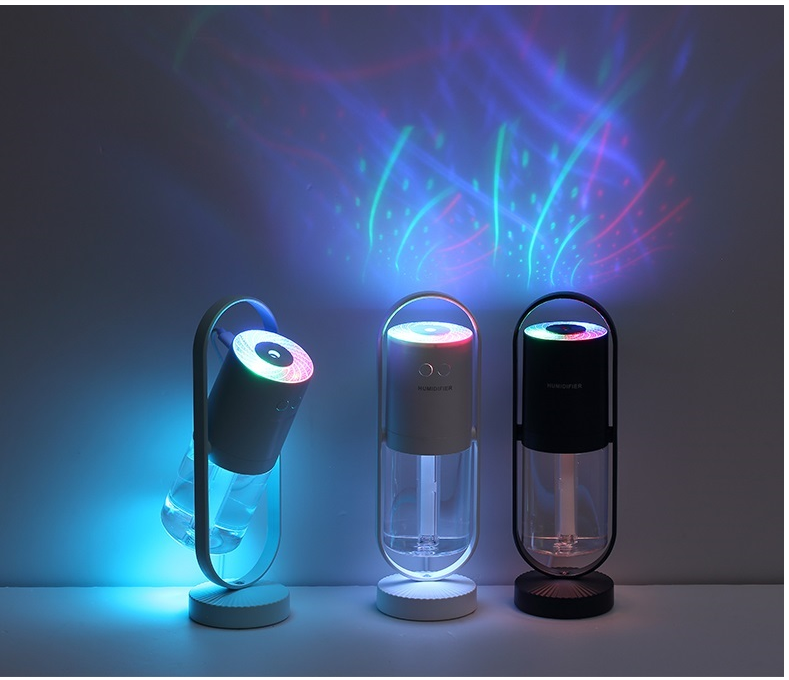 Experience the Enchantment: USB Air Humidifier with Projection Night Lights - Ultrasonic Mist Maker