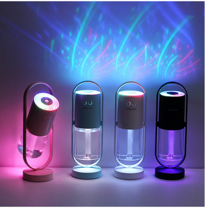 Experience the Enchantment: USB Air Humidifier with Projection Night Lights - Ultrasonic Mist Maker