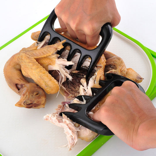 Ultimate Kitchen Multi-Tool: Manual Bear Claw Meat Shredder & BBQ Fork - Perfect for Pork, Fruits, Vegetables, and More!