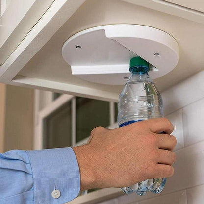 Under-Cabinet Self-Adhesive Jar Opener: Easy Lid Remover for Single-Handed Use