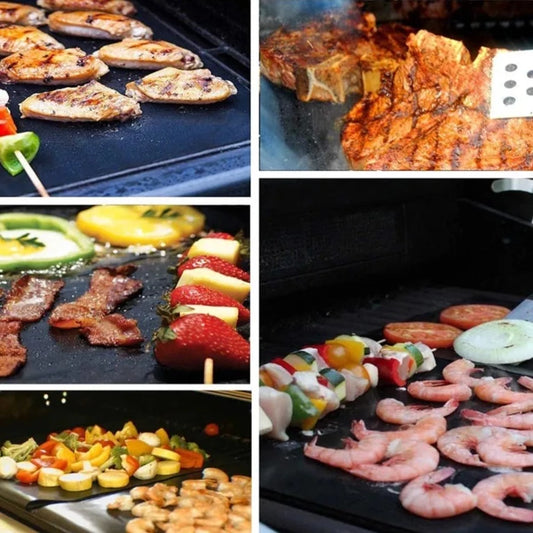 Grill with Ease: Non-Stick BBQ Mat - Your Essential Heat-Resistant Cooking Companion (40*33cm)