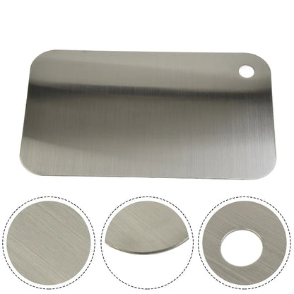 304 Multi-Function Stainless Steel Heavy Duty Cutting Board Rectangular Chopping Board For Home Kitchen Kneading Dough