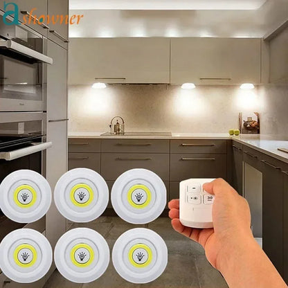 3W Super Bright Cob: Wireless Dimmable LED Nightlight for Home and Kitchen