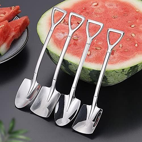 4.8” 4-Piece Shovel Shape Dessert Spoon Set