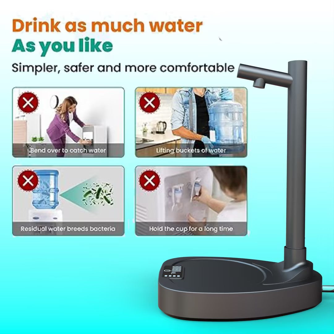 Desktop Rechargeable Water Dispenser with Added Extension Tube